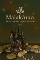 Deep Garnet Elegance – Premium 12mm Gemstone Rosary with 925 Sterling Silver