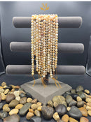 Natural Citrine Beads | 10mm Round | Golden Quartz Strand | Origin: Tanzania