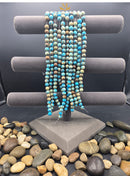 Natural Emperor Stone Beads | 10mm Round | Turquoise Matrix Look | Origin: China
