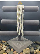 Natural Mother of Pearl Beads | 8mm Round | Polished Strand for Jewelry Making