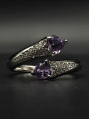 Natural Amethyst Sterling Silver Ring