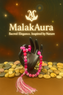 Pink Agate Rosary Beads