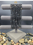 Natural Striped Black Agate Beads | 10mm Round | Polished Strand for Jewelry Making