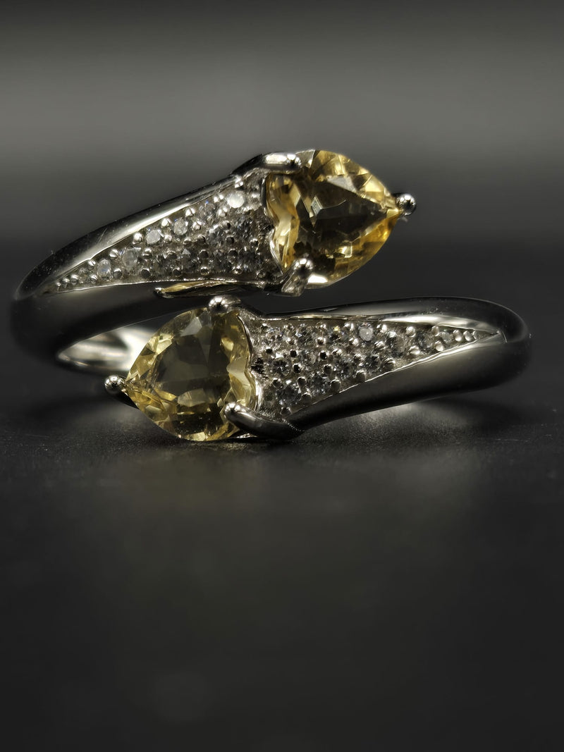 Natural Citrine Sterling Silver Ring