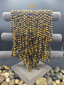 Natural Yellow Tiger Eye Beads | 10mm Round | Polished Strand for Jewelry Making