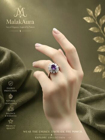 Natural Amethyst 925 Sterling Silver Cocktail Ring