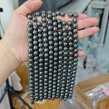 Natural Black Hematite Beads