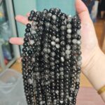 Natural Black Obsidian Beads 10mm Round Polished Strand for Jewelry Making
