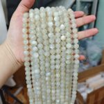 Natural White Moonstone Beads