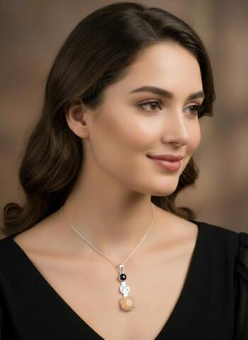 12-Pisces-Spring Rose Agate Birthstone Necklace