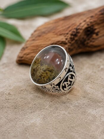 Royal Spring Bloom Yemni Agate 925 Ring