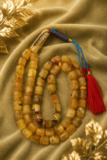 4-Kalngradi Natural Amber Rosary 63 Beads • 90g 26hlro