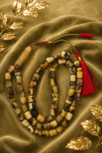 6-Kalngradi Natural Amber Rosary 63 Beads • 59.5g 26tf