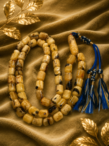 8-Kalngradi Natural Amber Rosary 63 Beads • 77.5g 26aE