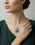 Yemeni Purple Agate Birthstone Pendant