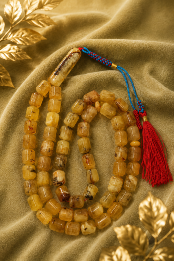 4-Kalngradi Natural Amber Rosary 63 Beads • 90g 26hlro